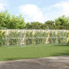Hondenhok met opslag 800x230 cm staal zilver