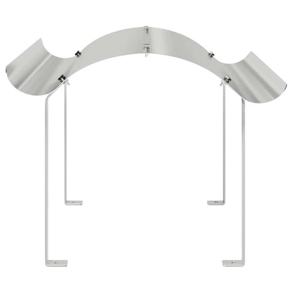 Schoorsteenkap Zilver 59.5 x 50 x 36.5 cm Roestvrij staal