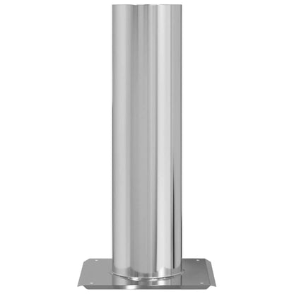 Schouwkop Verlenging Zilver 24 x 24 x 50 cm Roestvrij staal