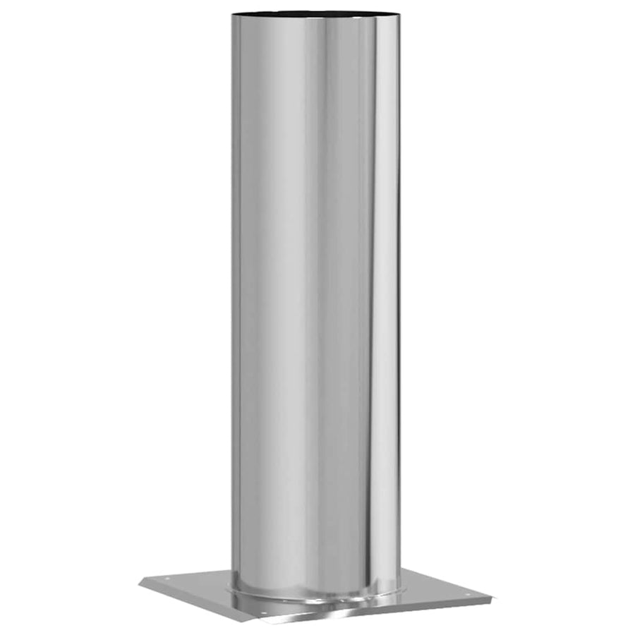 Schouwkop Verlenging Zilver 26 x 26 x 50 cm Roestvrij staal