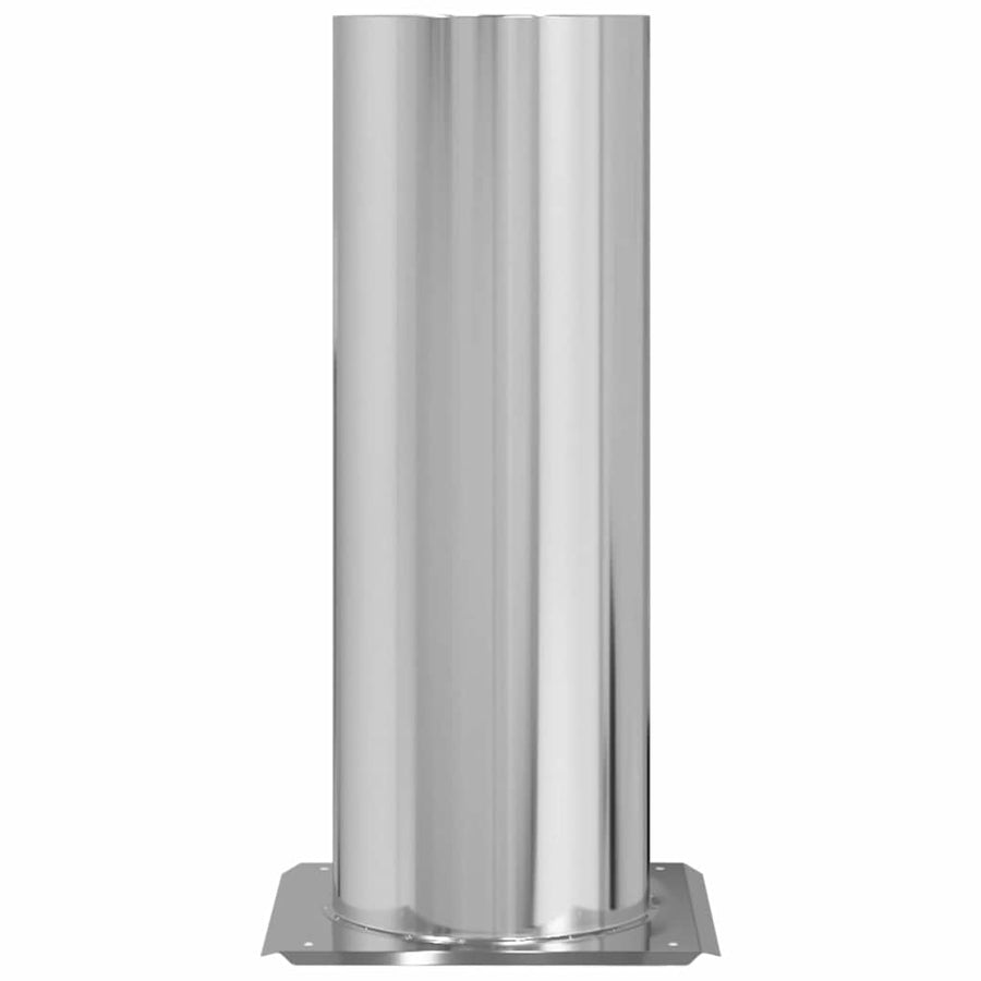 Schouwkop Verlenging Zilver 29 x 29 x 50 cm Roestvrij staal