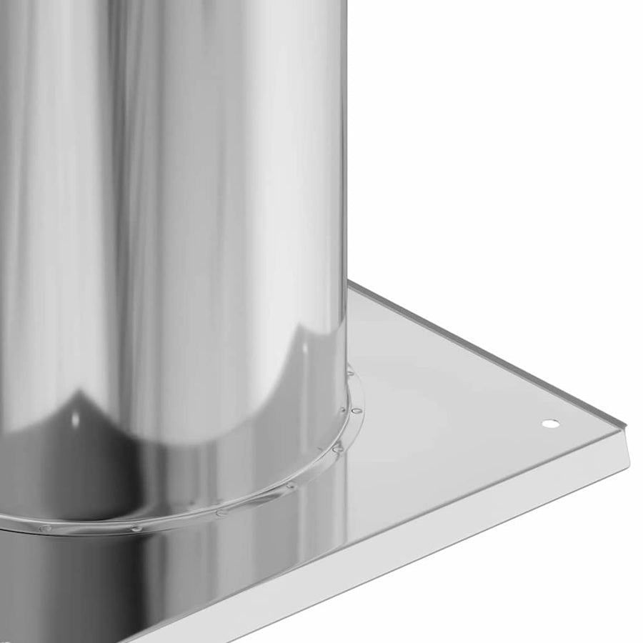 Schouwkop Verlenging Zilver 31 x 31 x 50 cm Roestvrij staal