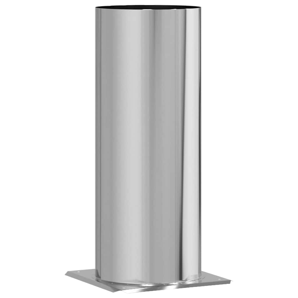 Schouwkop Verlenging Zilver 31 x 31 x 50 cm Roestvrij staal
