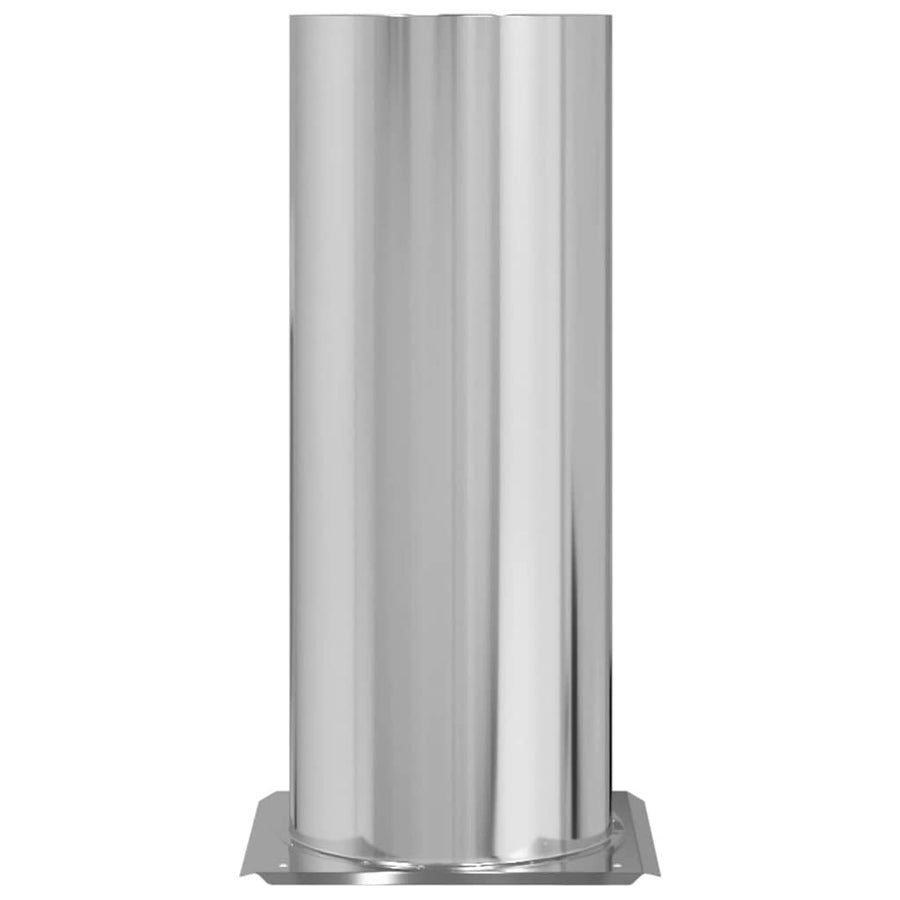 Schouwkop Verlenging Zilver 31 x 31 x 50 cm Roestvrij staal