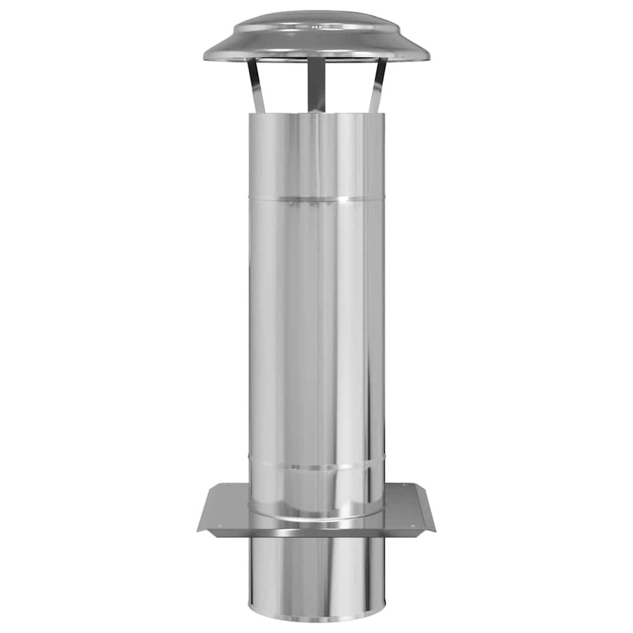 Schouw Verlenging Zilver 25 X 25 X 65 Cm Roestvrij Staal
