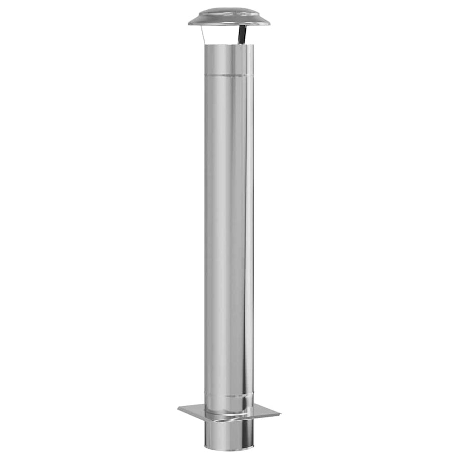 Schouw Verlenging zilver 25 x 25 x 132 cm Roestvrij staal