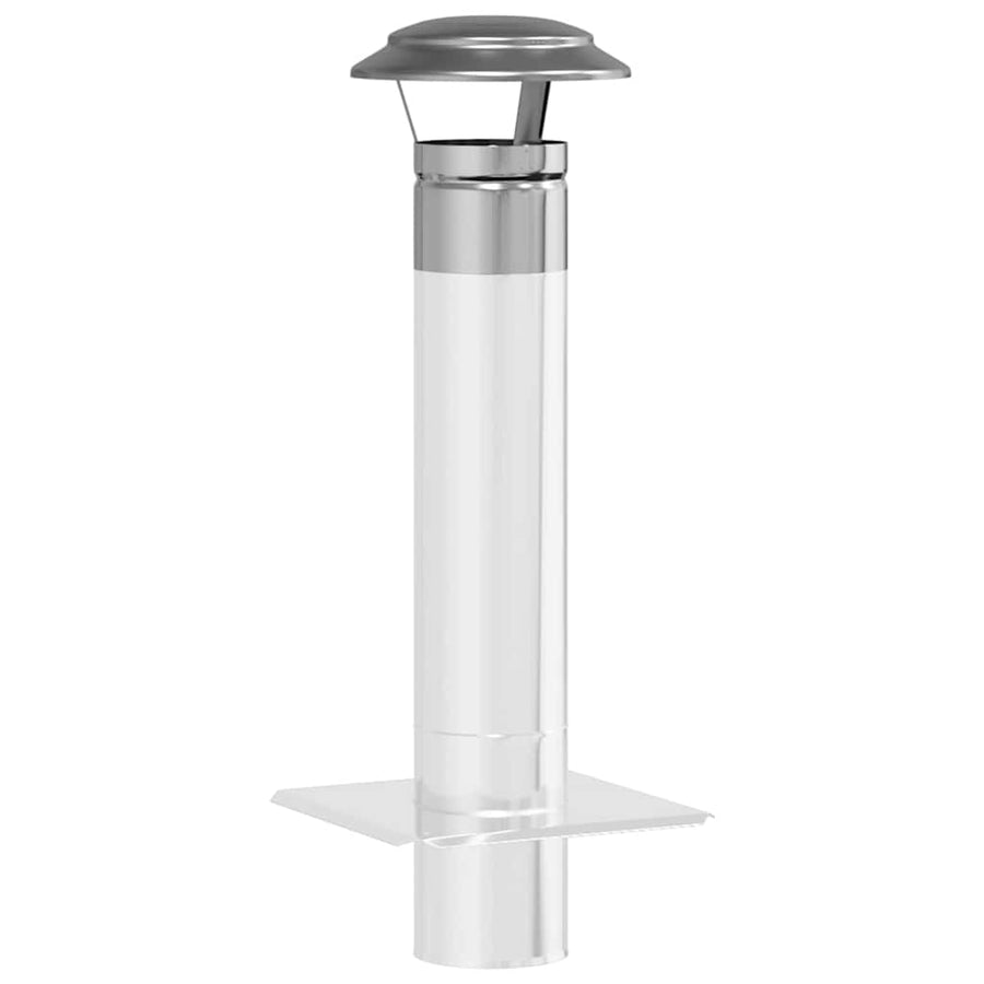 Regenbescherming voor Schoorsteen Zilver 20 x 20 x 18 cm