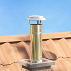 Rain Protection for Chimney Silver 25 x 25 x 20 cm