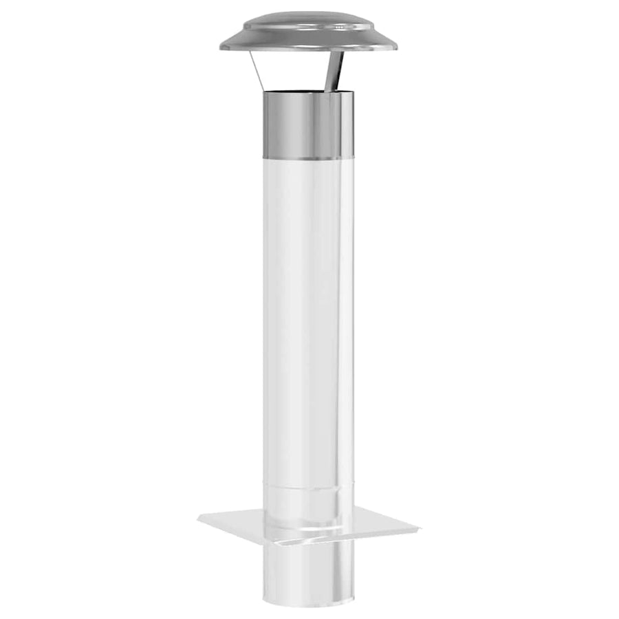 Regenbescherming voor Schoorsteen Zilver 25 x 25 x 20 cm