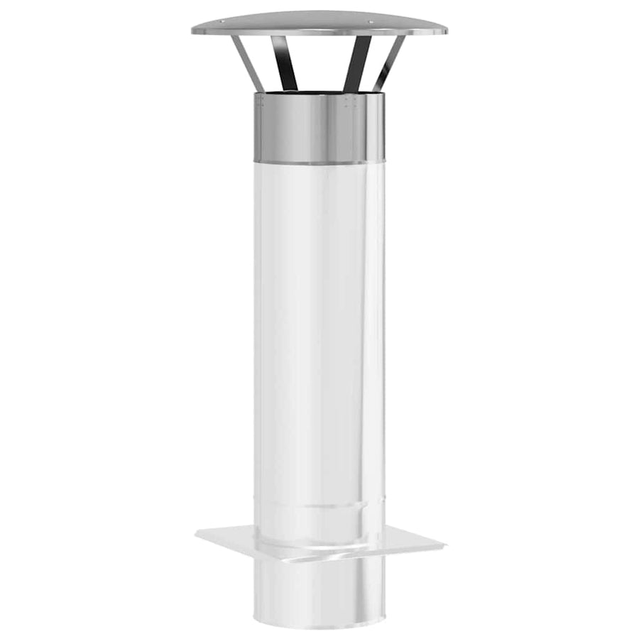 Regenbescherming voor Schoorsteen Zilver 35 x 35 x 20 cm