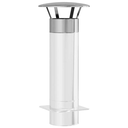 Regenbescherming voor Schoorsteen Zilver 35 x 35 x 20 cm