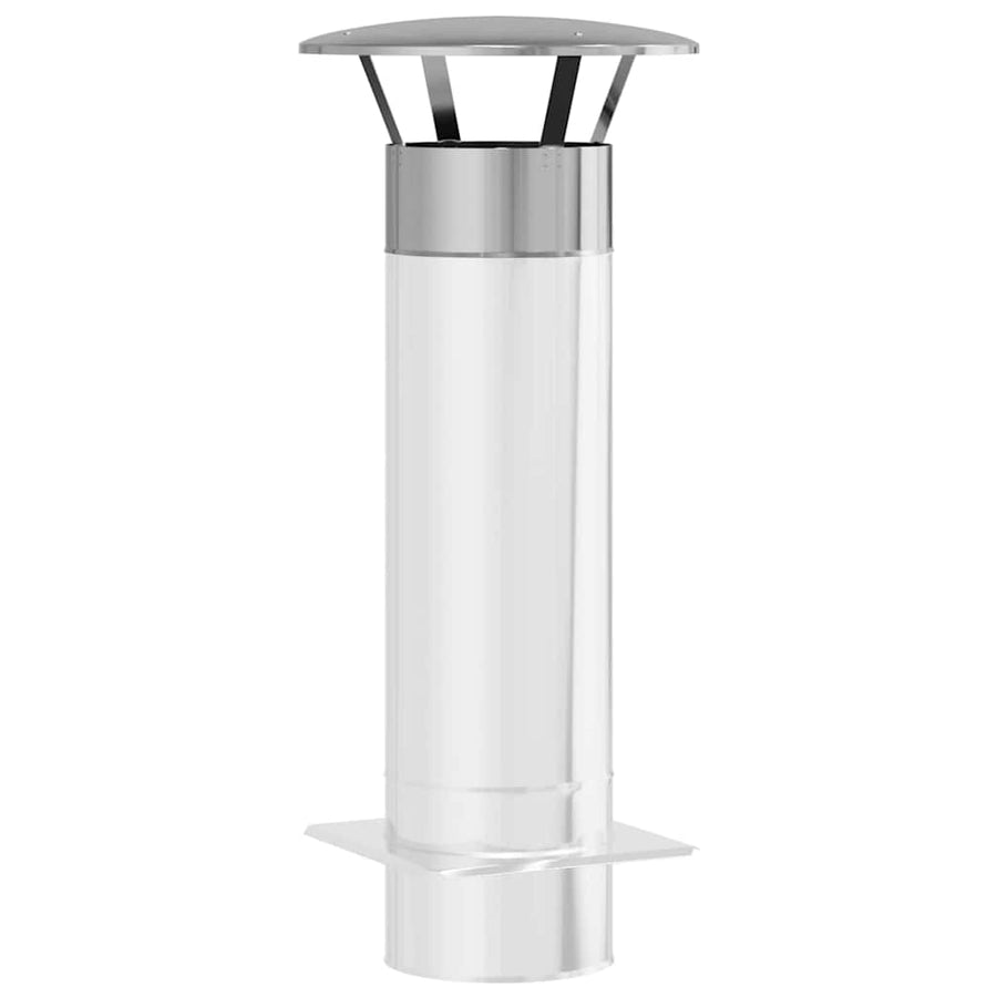 Regenbescherming voor Schoorsteen Zilver 35 x 35 x 20 cm
