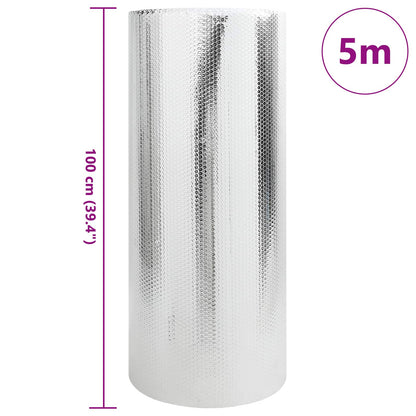 Radiatorfolie Zilver 5 x 1 m Polyetheen