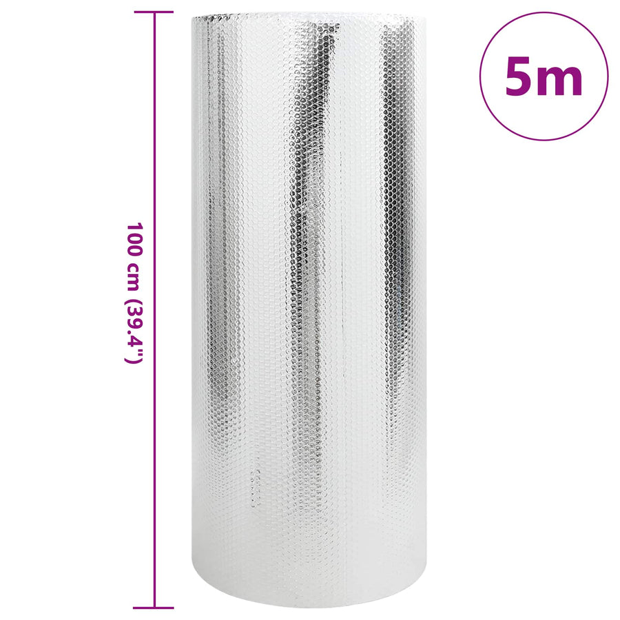 Radiatorfolie Zilver 5 x 1 m Polyetheen