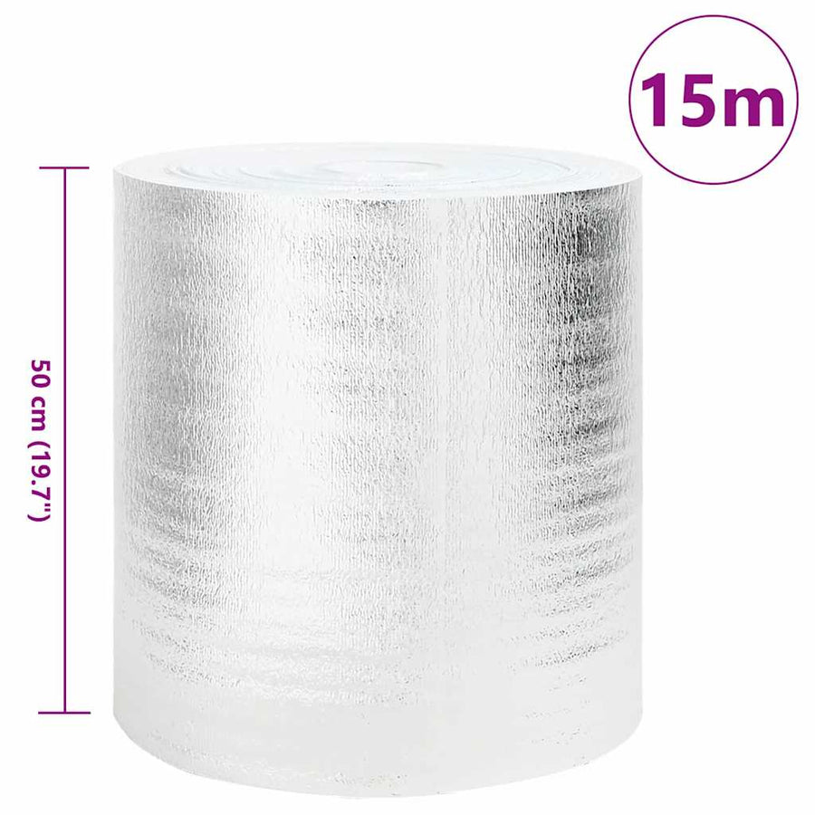 Radiatorfolie Zilver 15 x 0,5 m Polyetheen