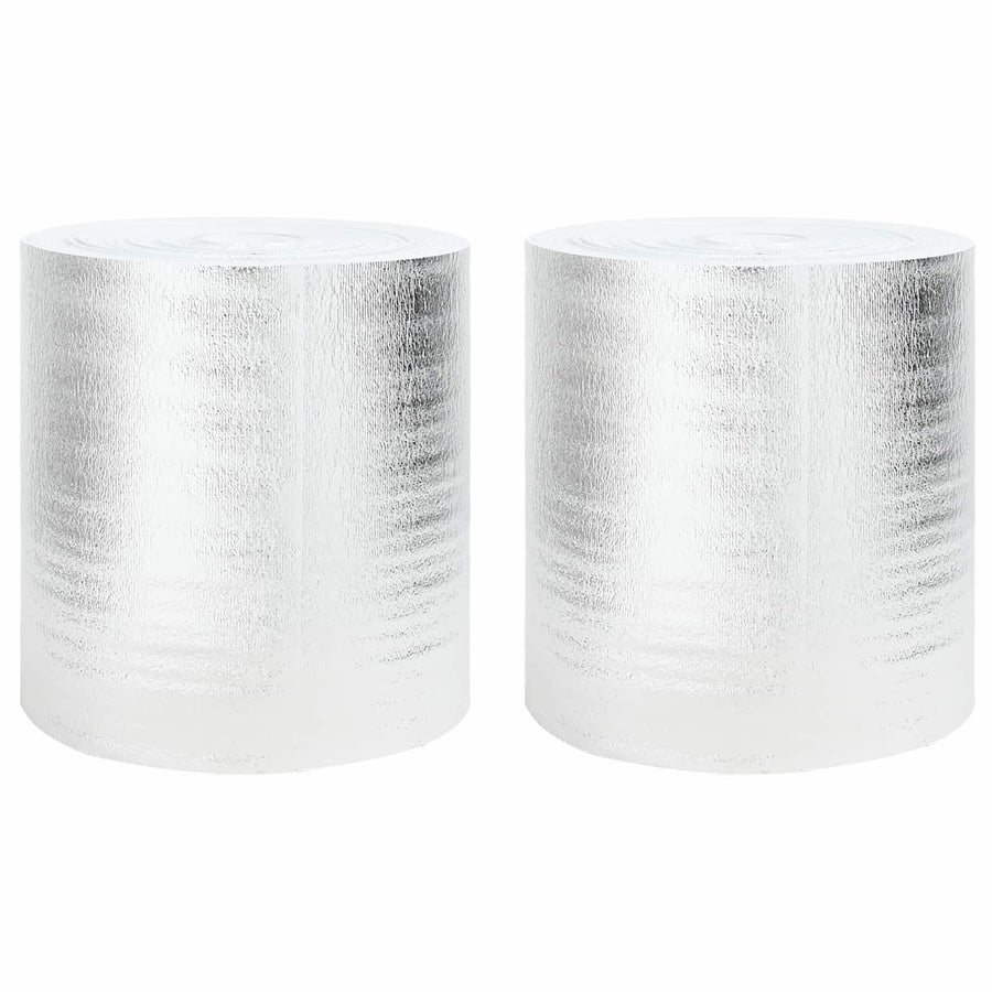 Radiatorfolie 2 pcs Zilver 25 x 0,5 m Polyetheen