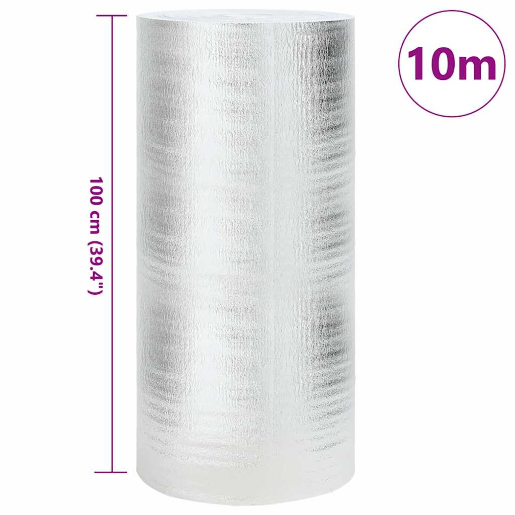 Radiatorfolie Zilver 10 x 1 m Polyetheen