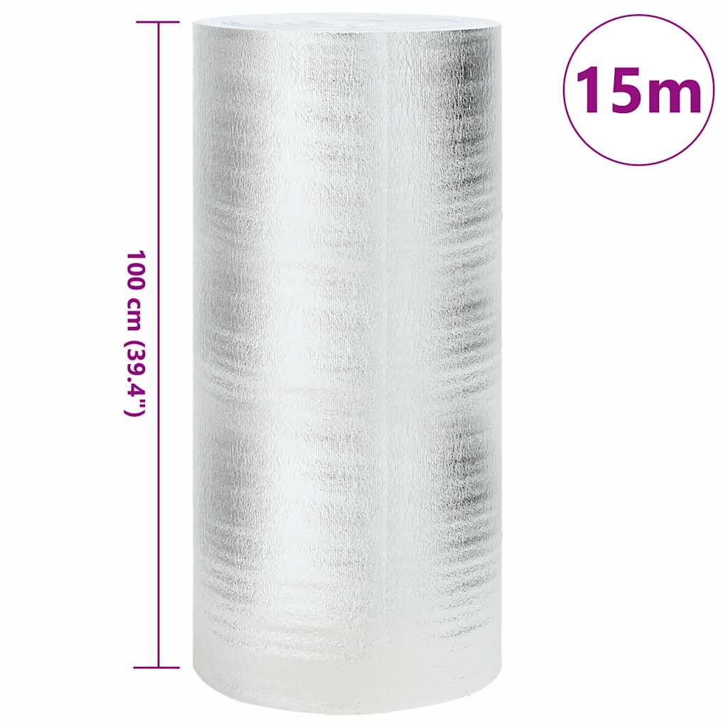 Radiatorfolie Zilver 15 x 1 m Polyetheen