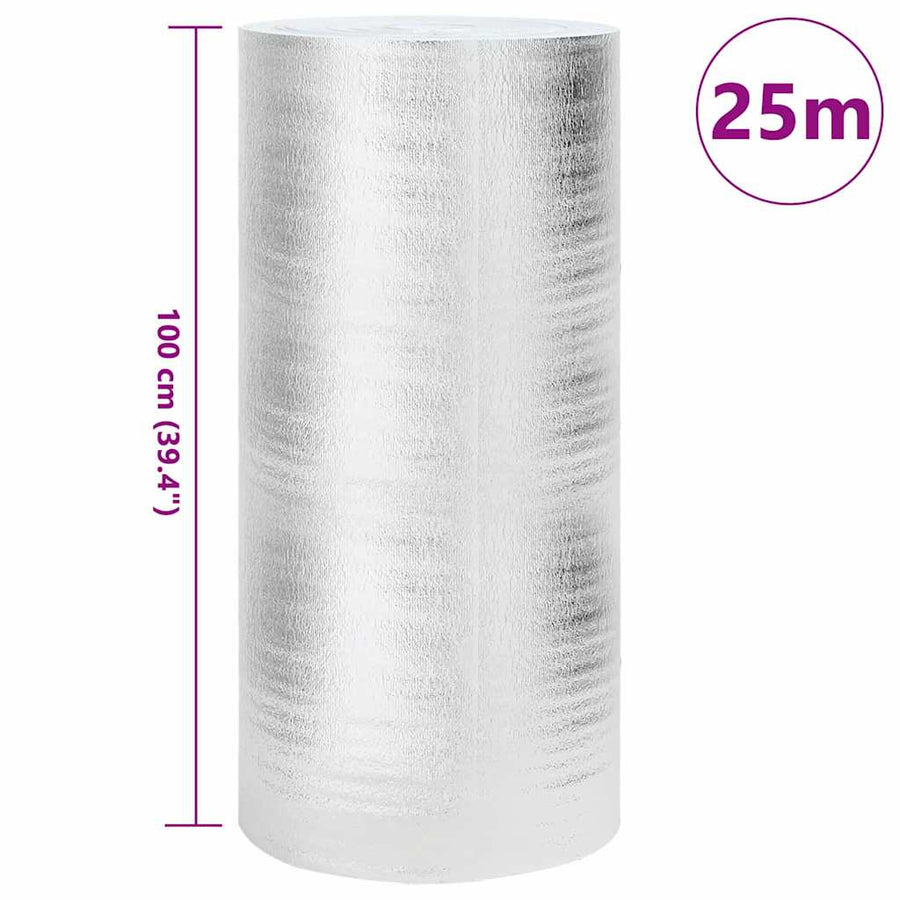 Radiatorfolie Zilver 25 x 1 m Polyetheen