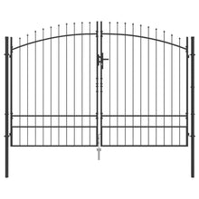 Dubbele Poort met slot Woerden Grijs 299,5 x 249,5 cm Staal