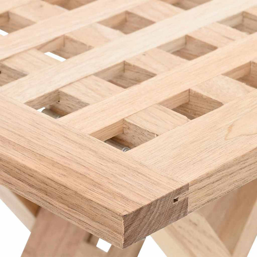Salontafel Bruin 33 x 33 x 40,5 cm Massief Notenhout