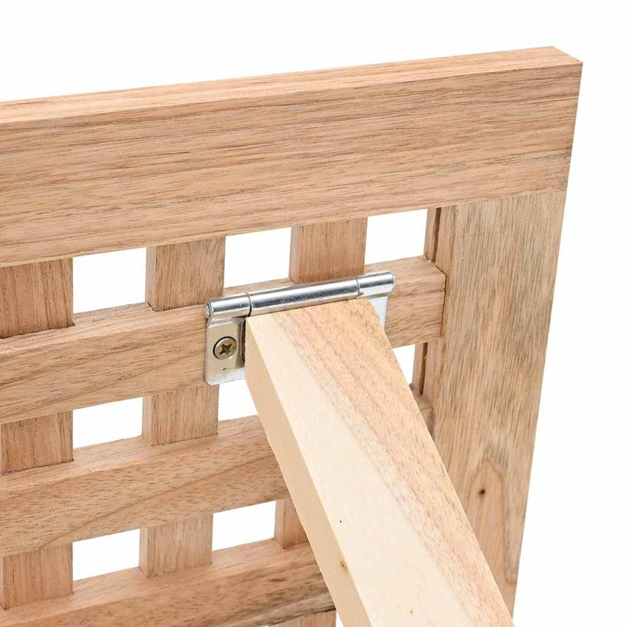Salontafel Bruin 33 x 33 x 40,5 cm Massief Notenhout