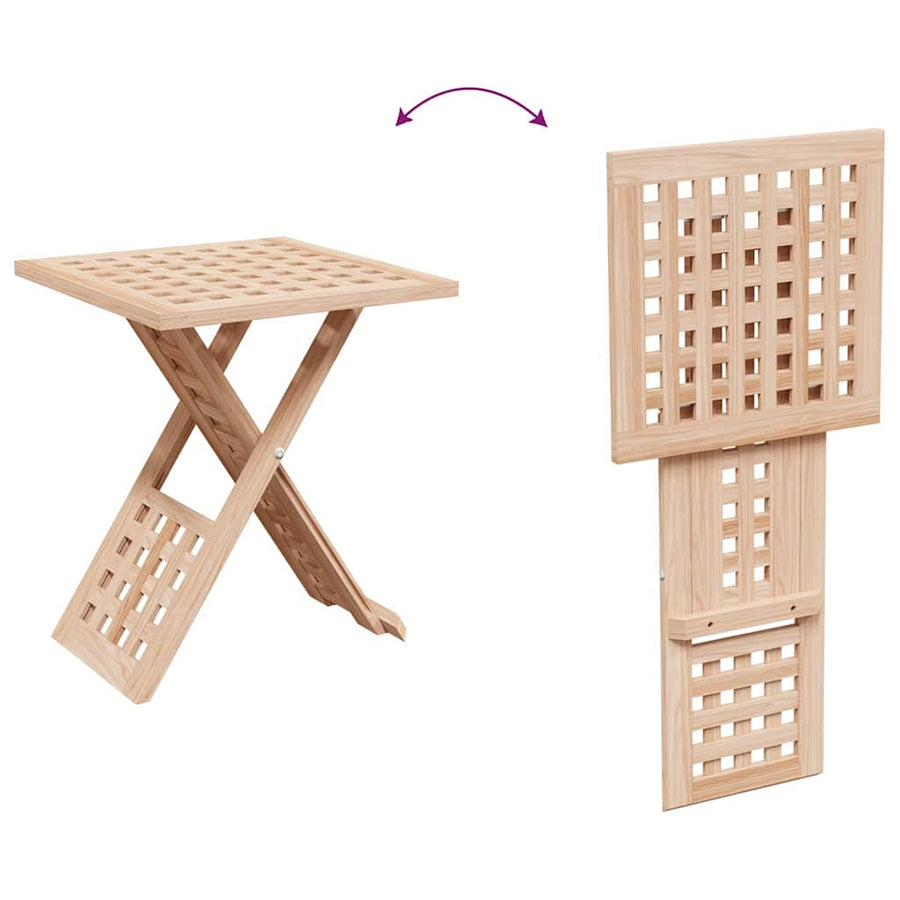 Salontafel Bruin 33 x 33 x 40,5 cm Massief Notenhout