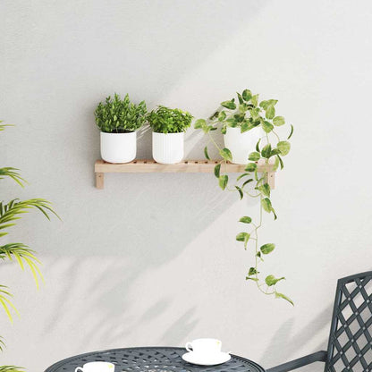 Wandhangrek Naturel 62 x 10 x 12,5 cm Massief Notenhout