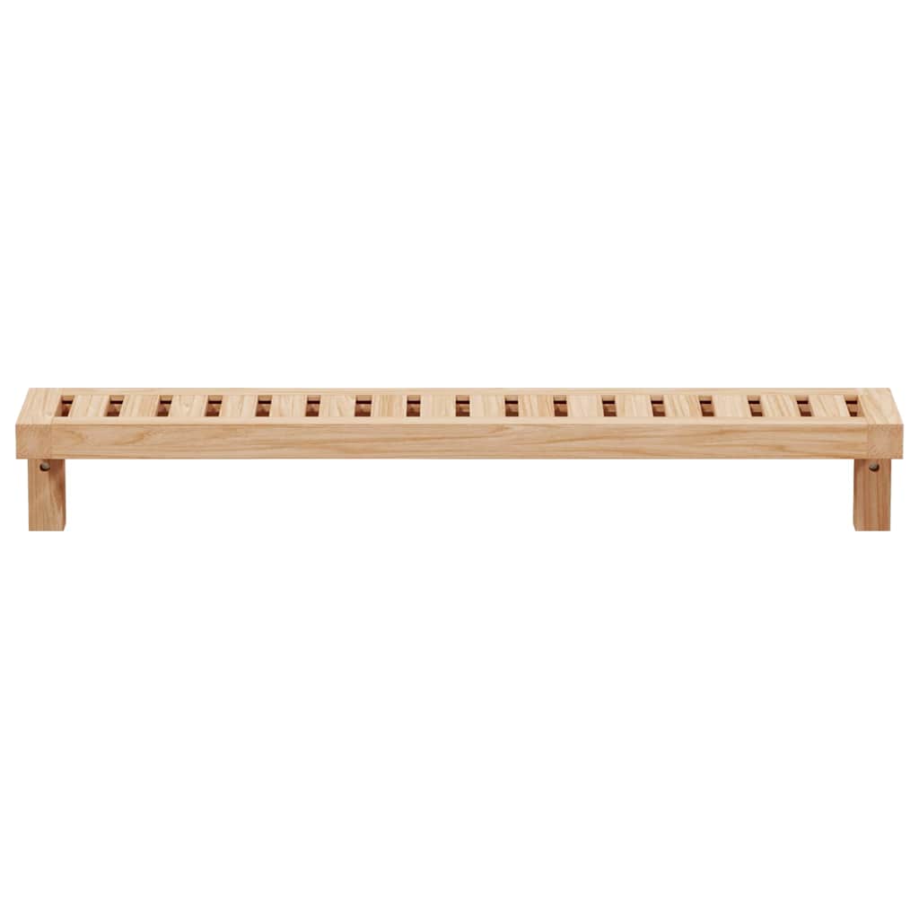 Wandhangrek Naturel 62 x 10 x 12,5 cm Massief Notenhout