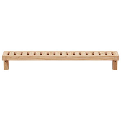 Wandhangrek Naturel 62 x 10 x 12,5 cm Massief Notenhout