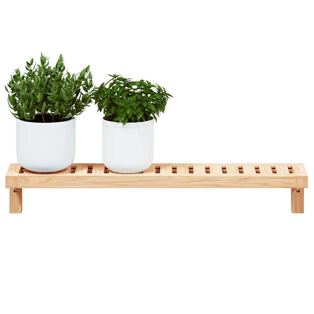Wandhangrek Naturel 62 x 10 x 12,5 cm Massief Notenhout