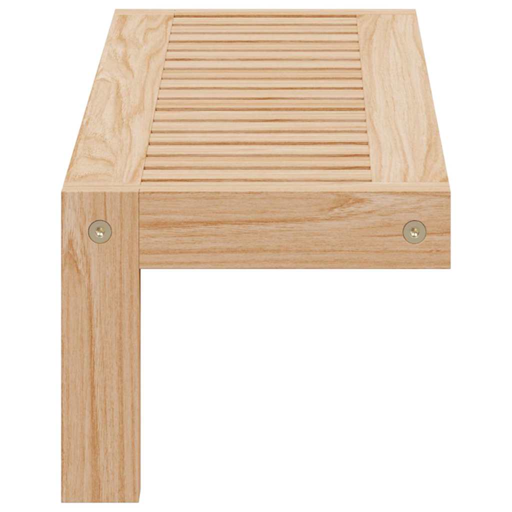 Wandhangrek Naturel 62 x 10 x 12,5 cm Massief Notenhout