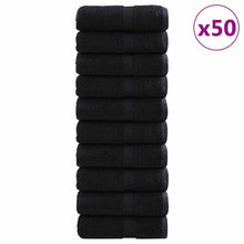 Gastendoek SOLUND 50 pcs Zwart 30 x 50 cm 550 gsm