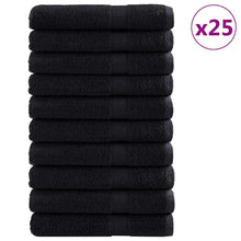 Gastendoek SOLUND 25 pcs Zwart 80 x 200 cm 550 gsm