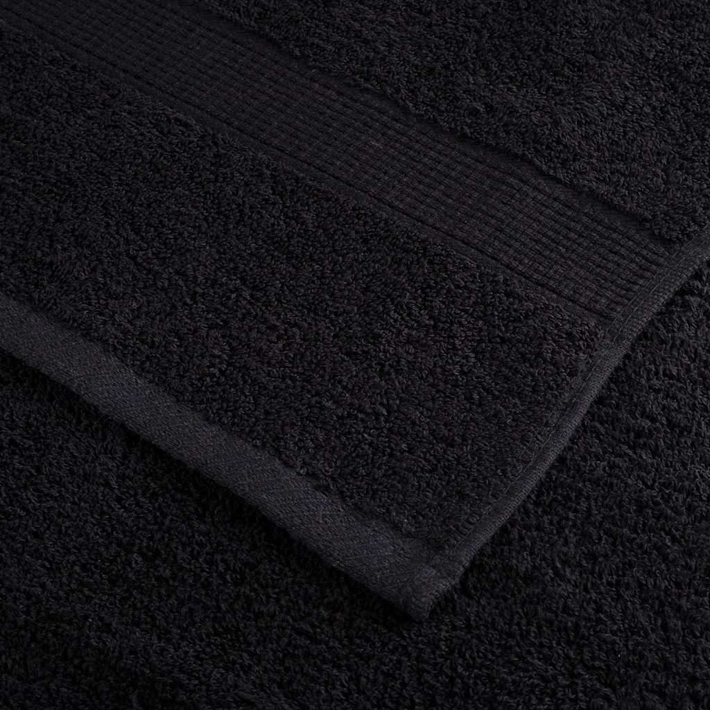 Gastendoek SOLUND 25 pcs Zwart 100 x 200 cm Katoen