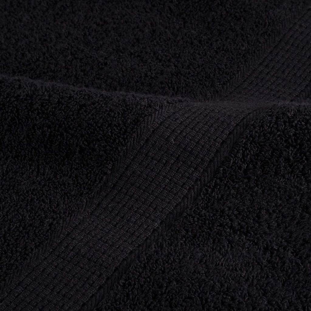Gastendoek SOLUND 25 pcs Zwart 100 x 200 cm Katoen