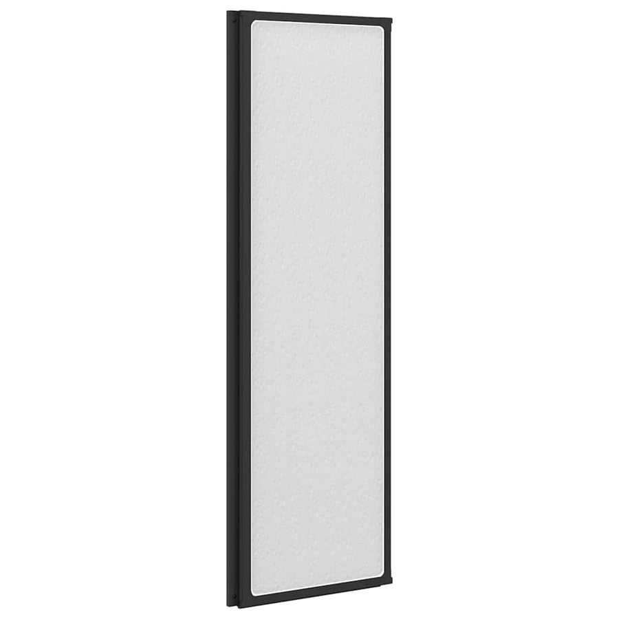 Douchescherm Zwart 132 x 2 x 140 cm Aluminium