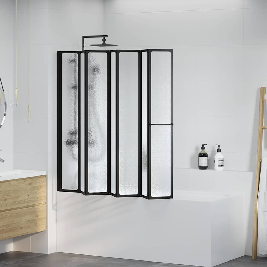 Douchescherm Vouw Other Handmatig Zwart 168 x 140 cm Aluminium