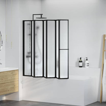 Douchescherm Vouw Other Handmatig Zwart 168 x 140 cm Aluminium