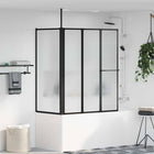 Shower Screen White 120 x 70 x 137 cm Aluminium