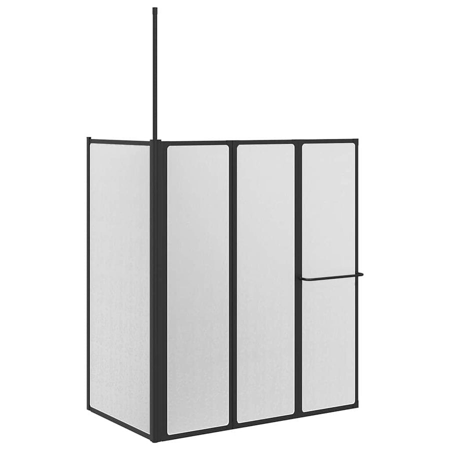 Douchescherm Vouw Other Zwart 120 x 70 x 137 cm Aluminium