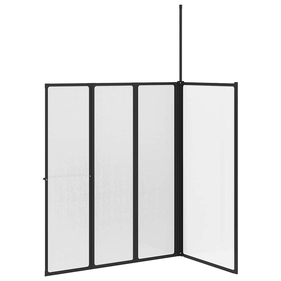 Douchescherm Vouw Other Zwart 120 x 70 x 137 cm Aluminium