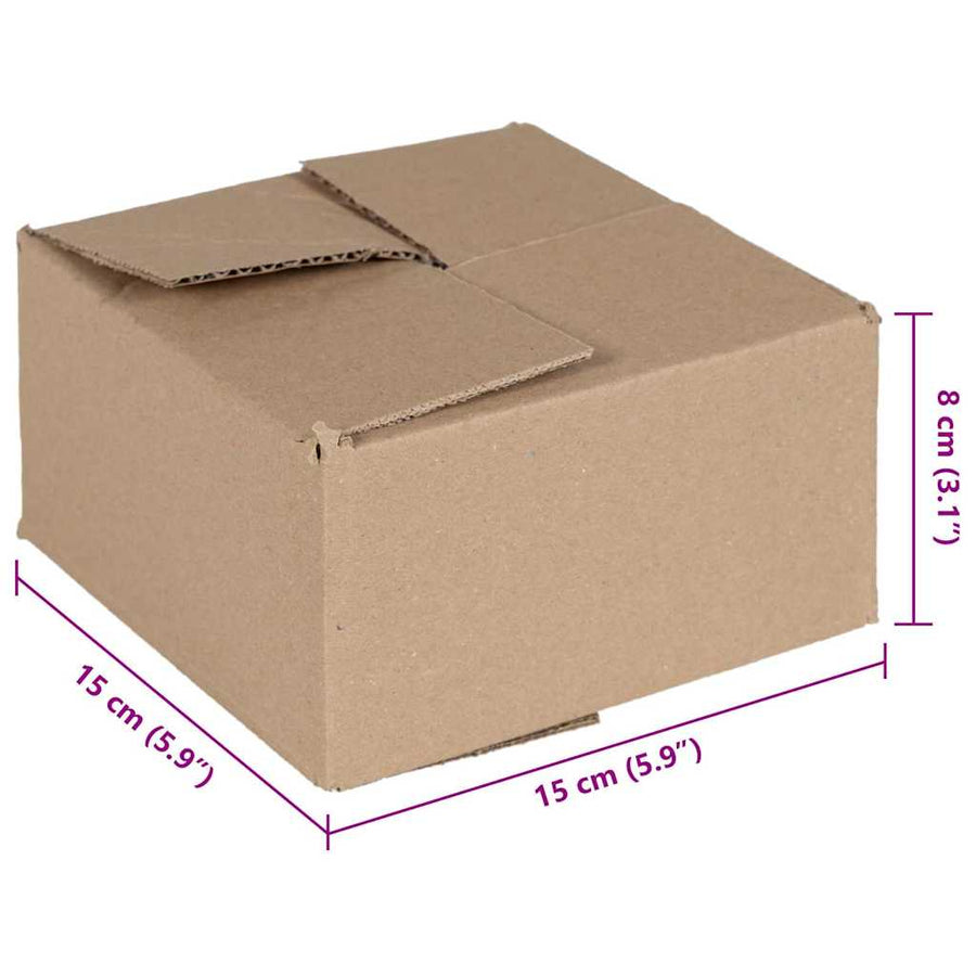 Vouwdoos met opslag 50 pcs Naturel 15 x 15 x 8 cm Karton