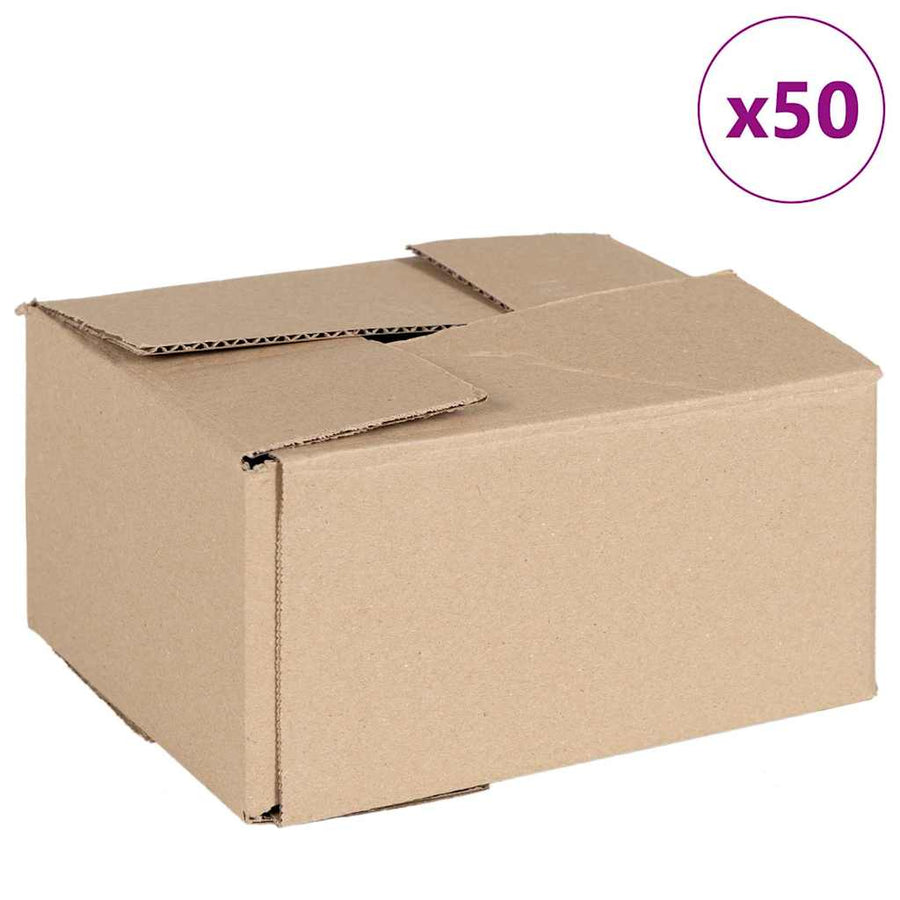 Vouwdoos met opslag 50 pcs Naturel 20 x 15 x 10 cm Karton