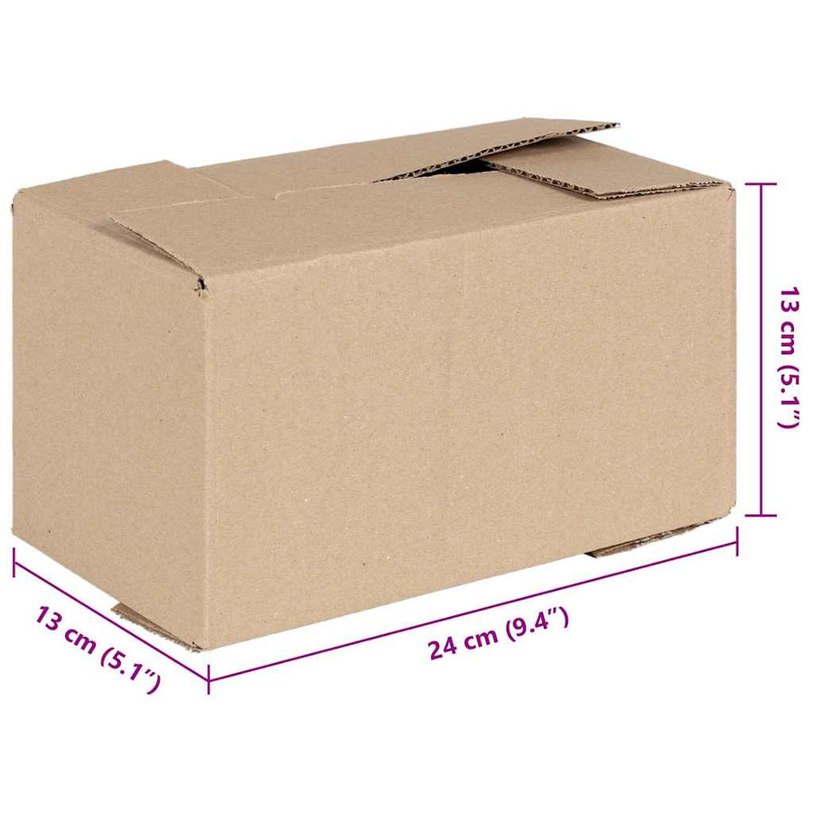 Vouwdoos met opslag 50 pcs Naturel 24 x 13 x 13 cm Karton