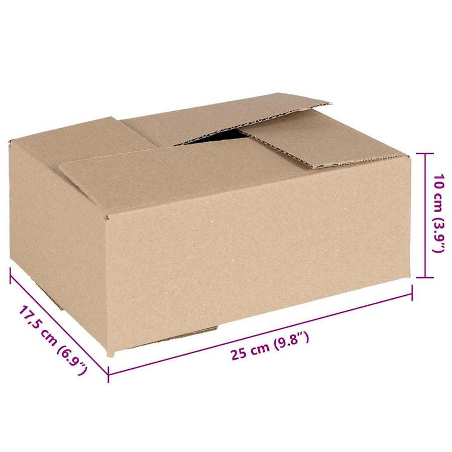 Vouwdoos met opslag 50 pcs Naturel 25 x 17,5 x 10 cm Karton