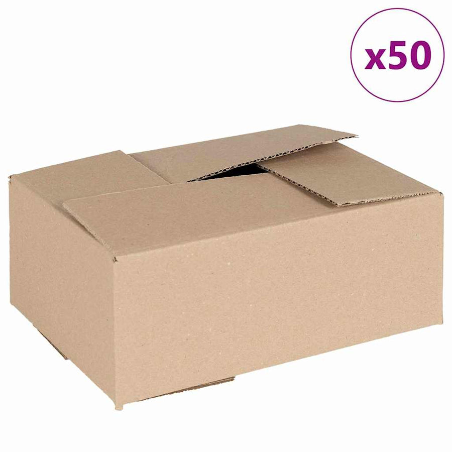 Vouwdoos met opslag 50 pcs Naturel 25 x 17,5 x 10 cm Karton