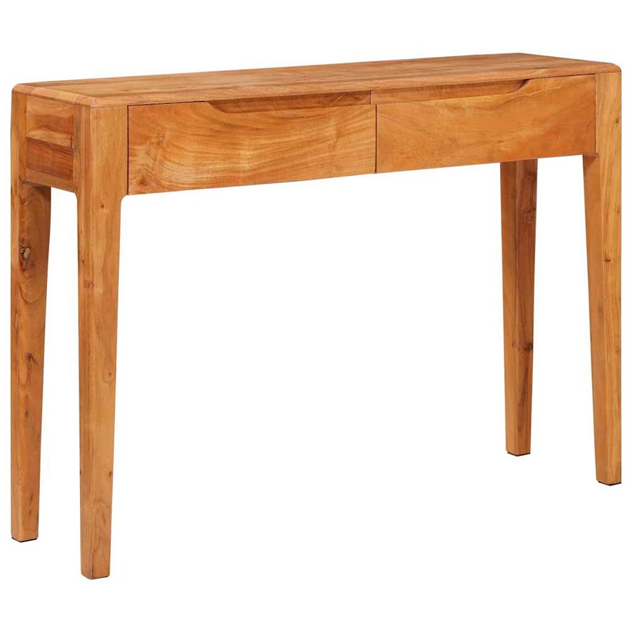 Wandtafel met lade Bruin 110 x 30 x 80 cm Massief acaciahout