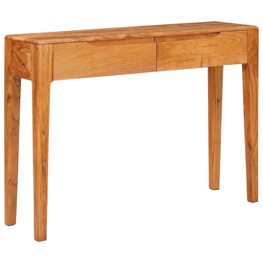 Wandtafel met lade Bruin 110 x 30 x 80 cm Massief acaciahout