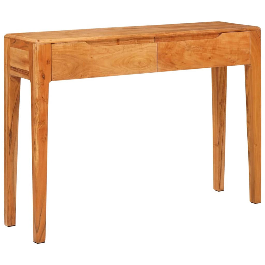 Wandtafel met lade Bruin 110 x 30 x 80 cm Massief acaciahout